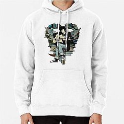 Neil Young with books and wings Pullover Hoodie