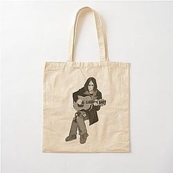 Neil Young Cotton Tote Bag