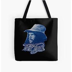Neil Young  All Over Print Tote Bag