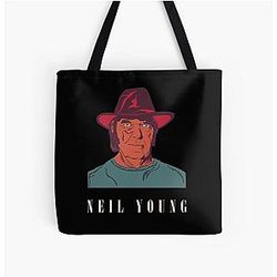 Neil Young  All Over Print Tote Bag