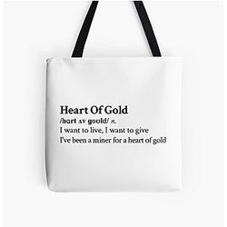 Neil Young Aesthetic Quote Motivational Lyrics All Over Print Tote Bag
