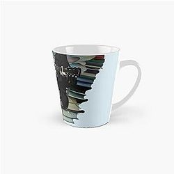 Neil Young with books and wings Tall Mug