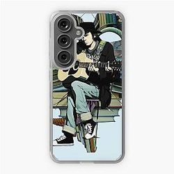 Neil Young with books and wings Samsung Galaxy Soft Case