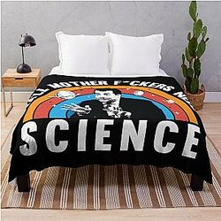 Neil deGrasse Tyson Black Shirt Throw Blanket