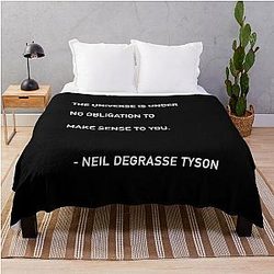 Neil DeGrasse Tyson The Universe Quote Throw Blanket