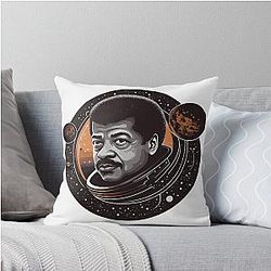 Neil deGrasse Tyson Space Art Throw Pillow