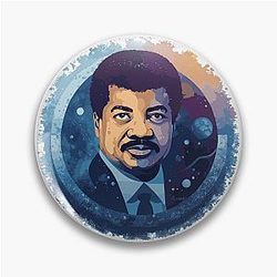 Neil deGrasse Tyson Space Art Pin