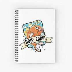 Nerdecrafter Merch HOLY CARP Spiral Notebook