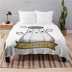 Nerdecrafter shirt Throw Blanket