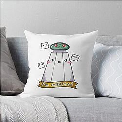 Nerdecrafter shirt Throw Pillow