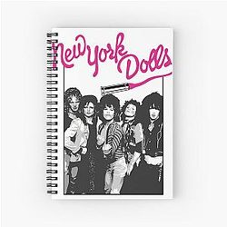 New York Dolls - Black Spiral Notebook