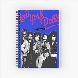 New York Dolls - Black  T-Shirt Spiral Notebook