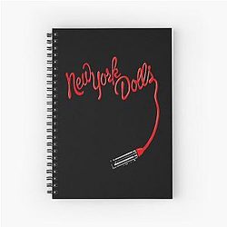 New York Dolls Print Lipstick  Spiral Notebook