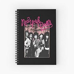 New York Dolls - Pink Graffiti T-Shirt Spiral Notebook