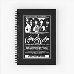New York Dolls Show Poster Spiral Notebook