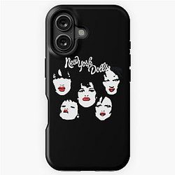 New York Dolls Classic Retro Faces Logo iPhone Tough Case