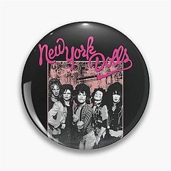 New York Dolls - Pink Graffiti Pin