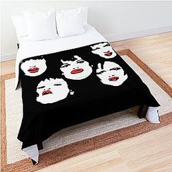 New York Dolls Classic Retro Faces Logo Comforter