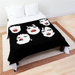 New York Dolls Classic Retro Faces Logo Comforter