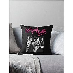 New York Dolls Throw Pillow
