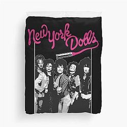New York Dolls - White Duvet Cover