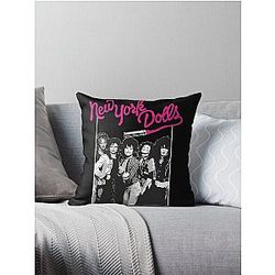New York Dolls - White Throw Pillow