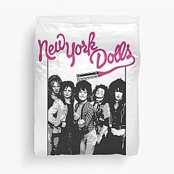 New York Dolls - Black Duvet Cover