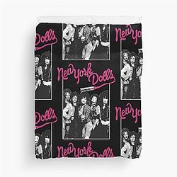 New York Dolls - White  Duvet Cover