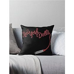New York Dolls Throw Pillow