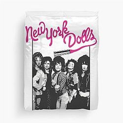 New York Dolls - Black Duvet Cover