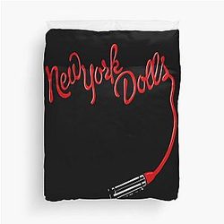 New York Dolls Print Lipstick  Duvet Cover