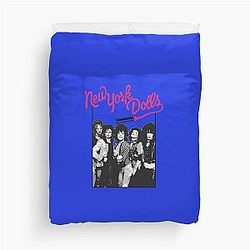 New York Dolls - Black  T-Shirt Duvet Cover