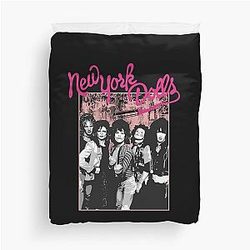 New York Dolls - Pink Graffiti T-Shirt Duvet Cover