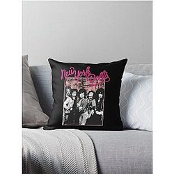 New York Dolls - k Graffiti Throw Pillow