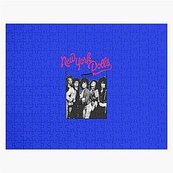 New York Dolls - Black  T-Shirt Jigsaw Puzzle
