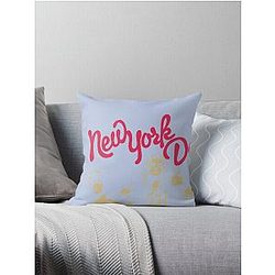 New York Dolls  T-Shirt Throw Pillow