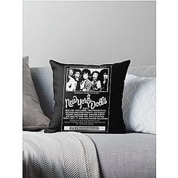 New York Dolls Show Poster Throw Pillow