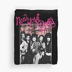 New York Dolls - k Graffiti Duvet Cover