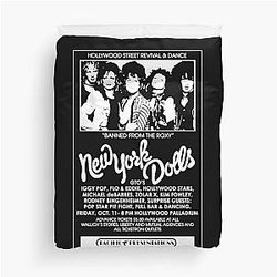 New York Dolls Show Poster  Duvet Cover