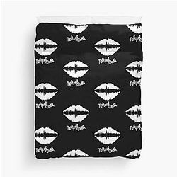New York Dolls Lips (white) Duvet Cover