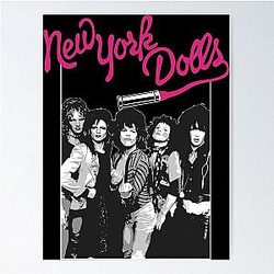 New York Dolls - White Poster