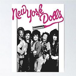 New York Dolls - Black Poster