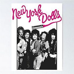 New York Dolls - Black Poster