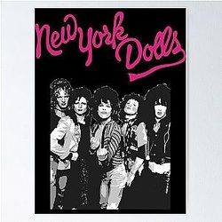 New York Dolls - Black  Poster