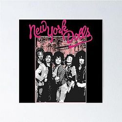 New York Dolls - Pink Graffiti T-Shirt Poster