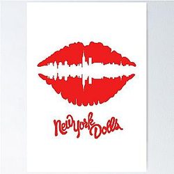 New York Dolls Lips (red) Poster