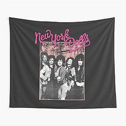 New York Dolls - Pink Graffiti Tapestry