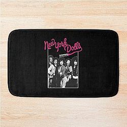 New York Dolls - White  Bath Mat