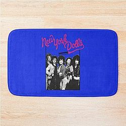 New York Dolls - Black  T-Shirt Bath Mat
