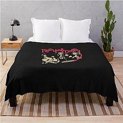New York Dolls Throw Blanket